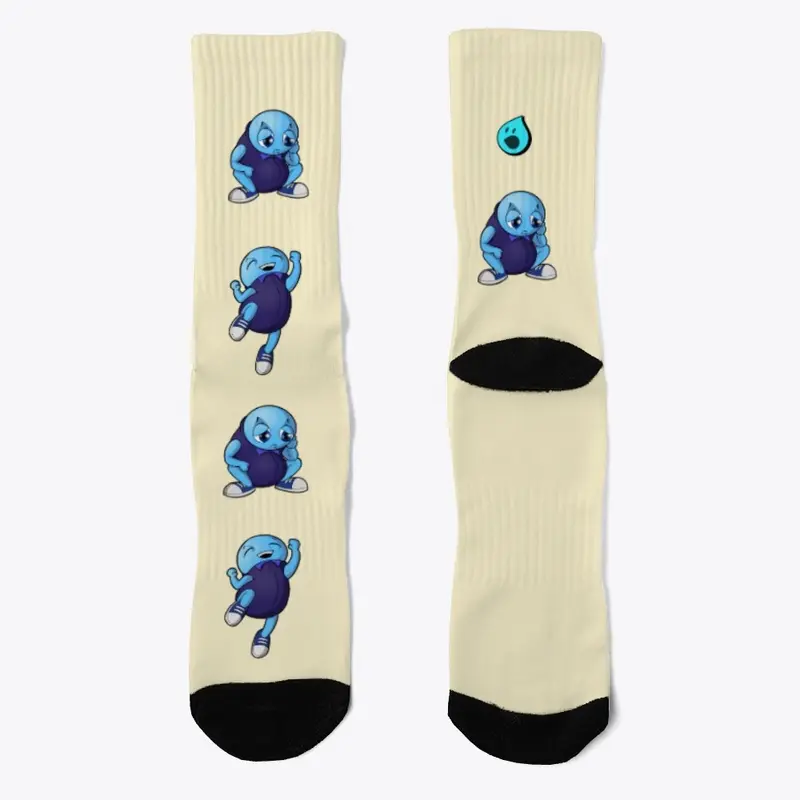 FUNKY BLEU SOCKS CLASSIC SPACE CRITTERS 